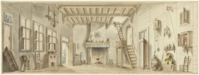 Design for a Stage Set for the Flemish Opera The Little Pirate