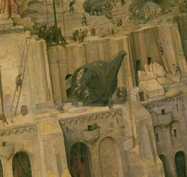 The Tower of Babel, detail of construction work, 1563 (detail)