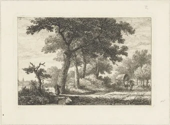 Landscape with Covered Wagon