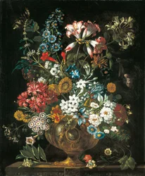 October, from The Twelve Months of Flowers, a floral calendar of still lifes
