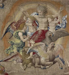 God the Father with the Symbols of the Fourth Apostles (Tetramorphos), Known as The Trinity