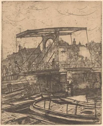 Skinny Bridge in Amsterdam