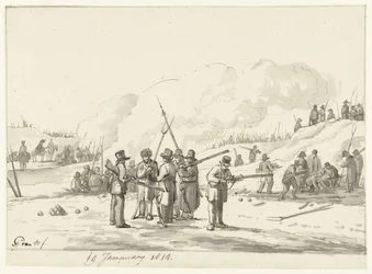 Camp of Citizens in the Dunes of North Holland, 19 January 1814