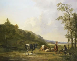 Landscape with Herdsmen and Cattle