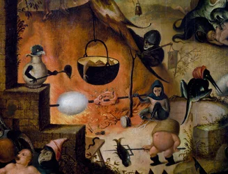 Hell (detail of Last Judgment, ca 1554)
