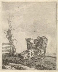 Landscape with Three Cows