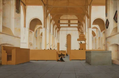 Interior of the Sint-Odulphuskerk in Assendelft (detail)