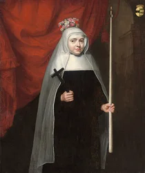 Portrait of a Nun Holding a Crucifix and Candle, 1678