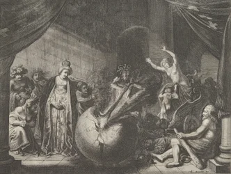 Plate 9: Allegory on the Discord in France, from Caspar Barlaeus, Medicea Hospes, 1638