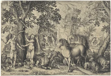 Adam and Eve in Paradise