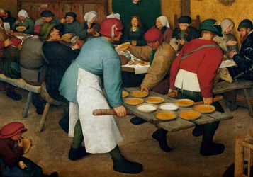 The honeymoon (detail) by Pieter Bruegel the Elder