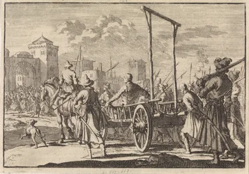 Arrival of Stepan Razin and His Brother Frol in an Iron Cage in Moscow, 1671