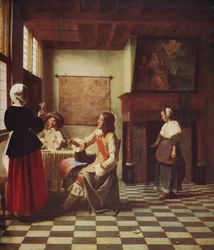 Interior of a Dutch House, c. 1658, c. 1915