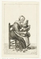 Woman with Child on Lap