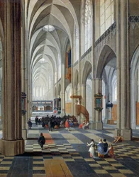 Interior of Antwerp Cathedral (detail)