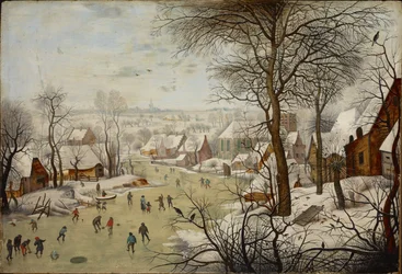 Winter Landscape with a Bird Trap, by Pieter Brueghel the Younger (1564-1638)