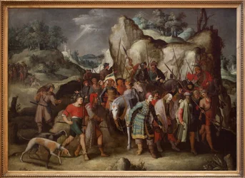 Saint Paul leads to Damascus after his conversion