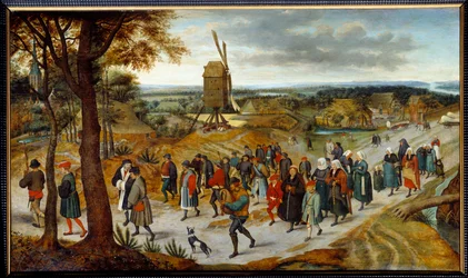 The wedding procession by Pieter Brueghel II the Younger, known as Brueghel d