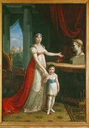 Elisa Bonaparte, Grand Duchess of Tuscany, with Her Daughter Napoleone-Elisa