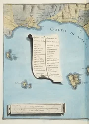 Map of Gulf of Gaeta from 