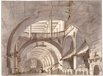 Stage Design for a Theatre Play, 1800s