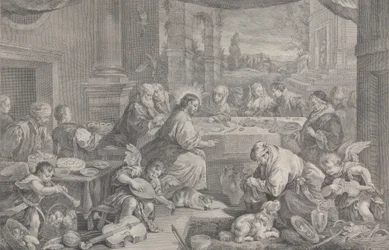 Christ Turning Water into Wine at the Wedding at Cana