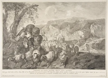 Departure of David the Shepherd from the House of His Father, 1743-63