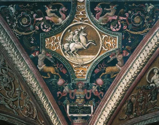 Planets and Grotesque Decorative Motifs