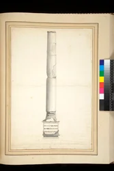 The column of Antoninus Pius (before restoration)