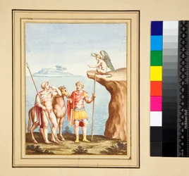 Two Figures and a Sphinx