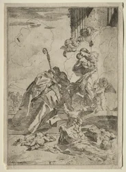 Three Lucchese Saints Interceding with the Virgin for the Victims of the Plague, ca. 1630-31