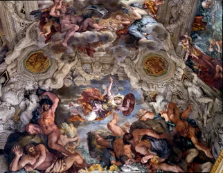 The Triumph of Divine Providence, detail of the painting by Pietro da Cortona (Pietro Berrettini, called Pietro da Cortona)
