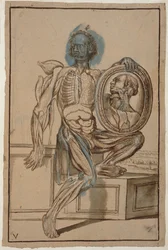 Ms Hunter 653 Plate V Anatomical Drawing, c.1610