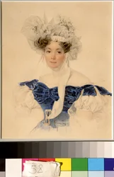 Portrait of Countess Varvara Golitsyna née Rumyantseva Kalgulska (1794-1875)