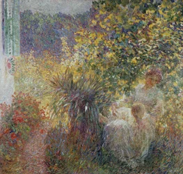 Mother and Son in the Garden