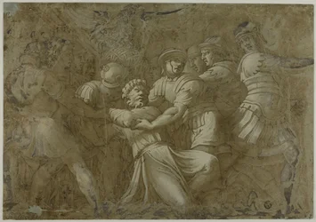 Roman Soldiers Arresting Saint Peter