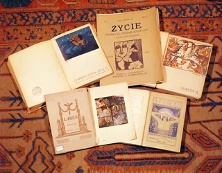 Collection of literary magazines produced in Poland c.1900