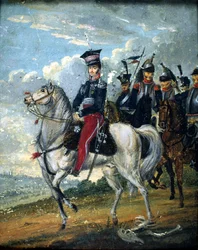 Prince Józef Antoni Poniatowski (1763-1813) with guides, c.1813