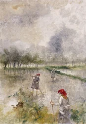 Woman in the Rice Fields