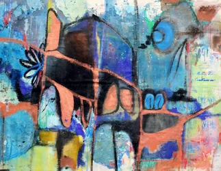Abstract Blue Creature