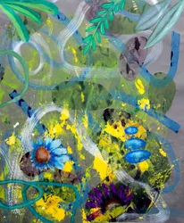 Garden Pond Abstract