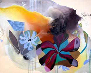 Vibrant Abstract Bloom