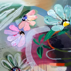 Vibrant Painterly Blooms