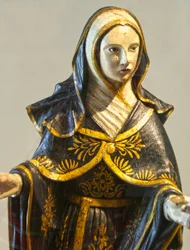 Carved statue of the Virgin Mary, Portugal c.1462