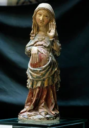 Representation of the Pregnant Virgin with a Hand on Her Belly