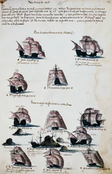 Ships from maritime expeditions to discover Malacca