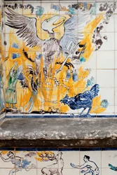 Tiled Bench