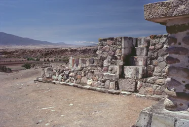 A staircase set in a wall, Late Post-Classic Period