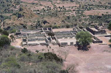 Aerial view of the city, Late Post-Classic Period