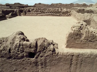 Chimu Culture: View of the Pre-Columbian City of Chanchan, 850-1470 AD